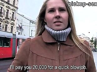 Eurobabe Zuzana banged with stranger for some money